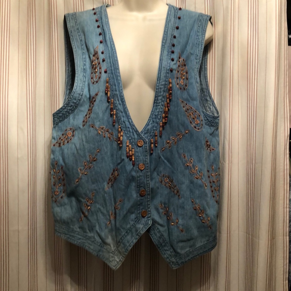 Vintage Talk America denim vest made in India/20